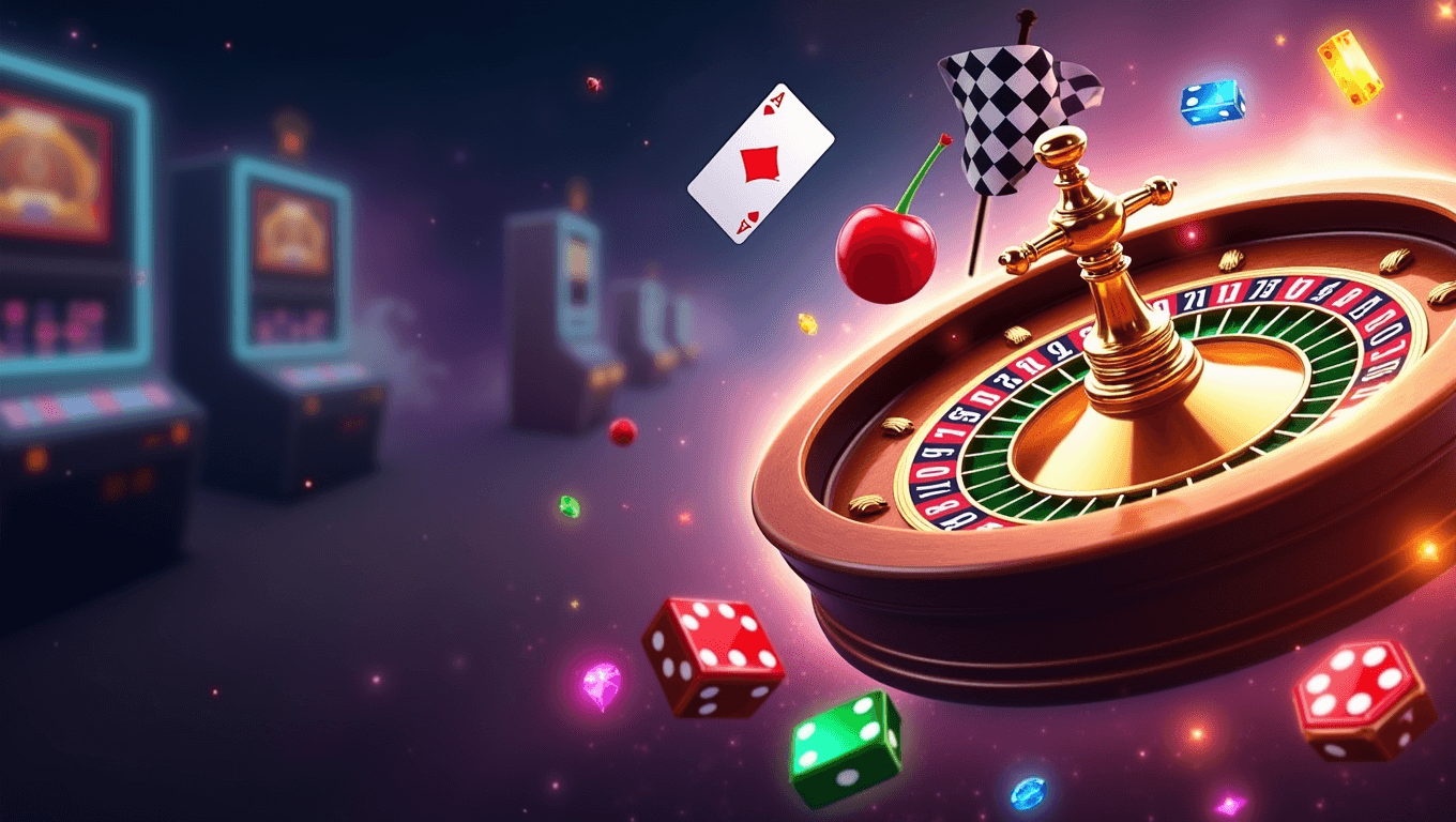 1XBet Casino logo and games